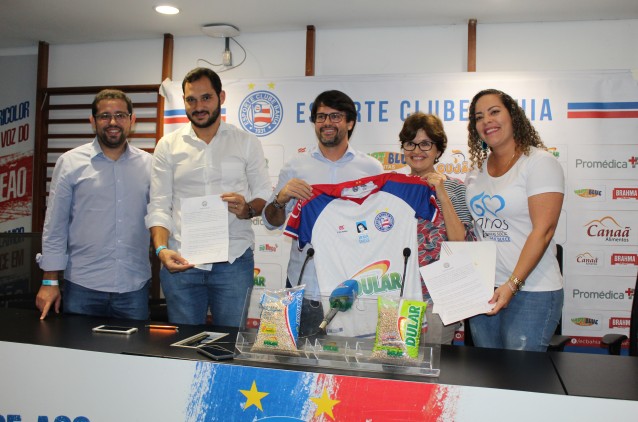 Obras Irmã Dulce renovam parceria com o Esporte Clube Bahia 