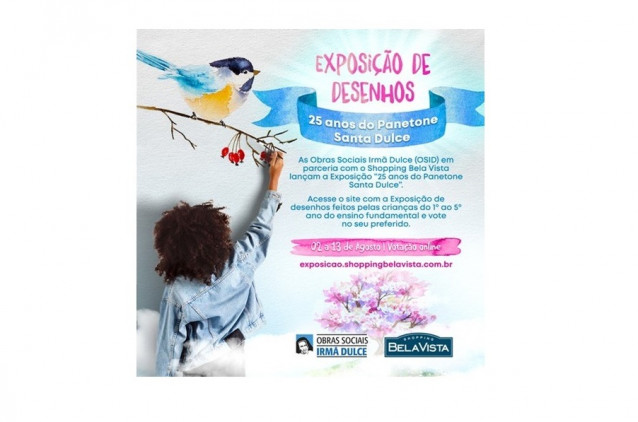 Shopping Bela Vista promove exposição de desenhos feitos por alunos do CESA