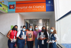 Colaboradores do Call Center da OSID fazem doações para o Hospital da Criança