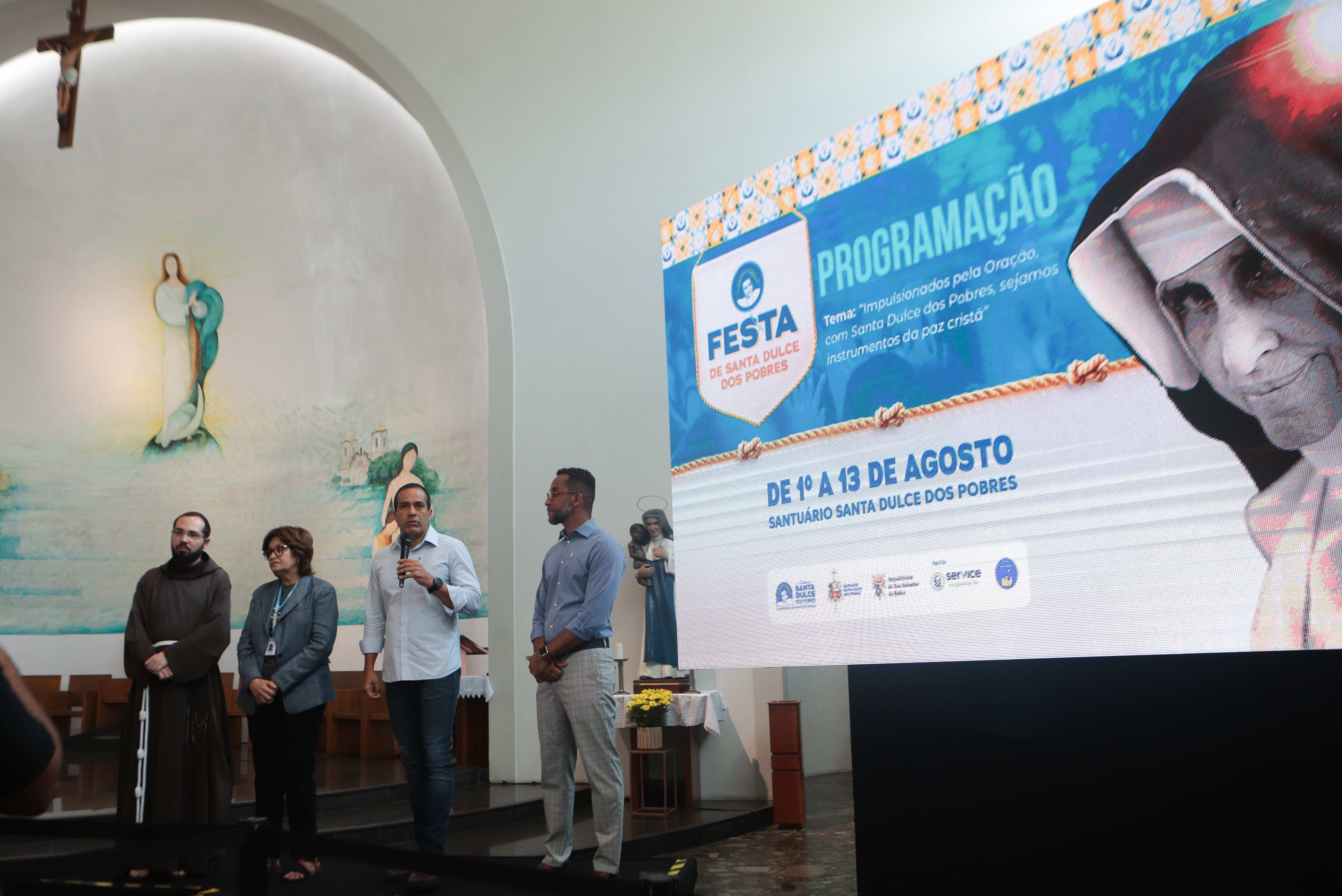 Missa campal, shows e procissões estarão entre as homenagens da festa dedicada a Santa Dulce dos Pobres