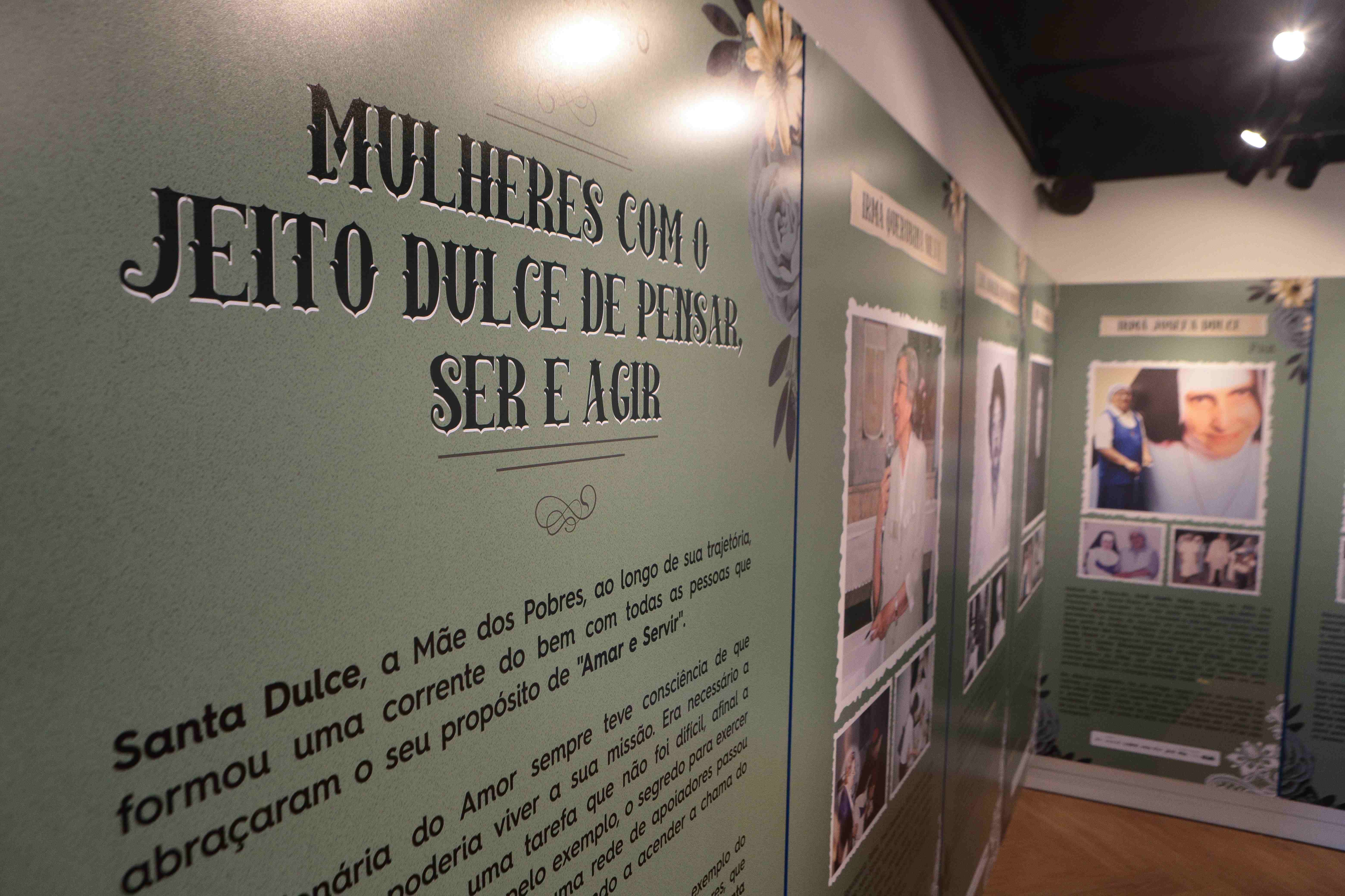 Exposição celebra força feminina na trajetória de Santa Dulce dos Pobres