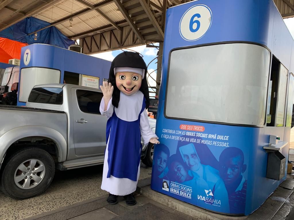 Neste feriadão, campanha convida motoristas nos pedágios a doarem em prol das Obras Sociais Irmã Dulce